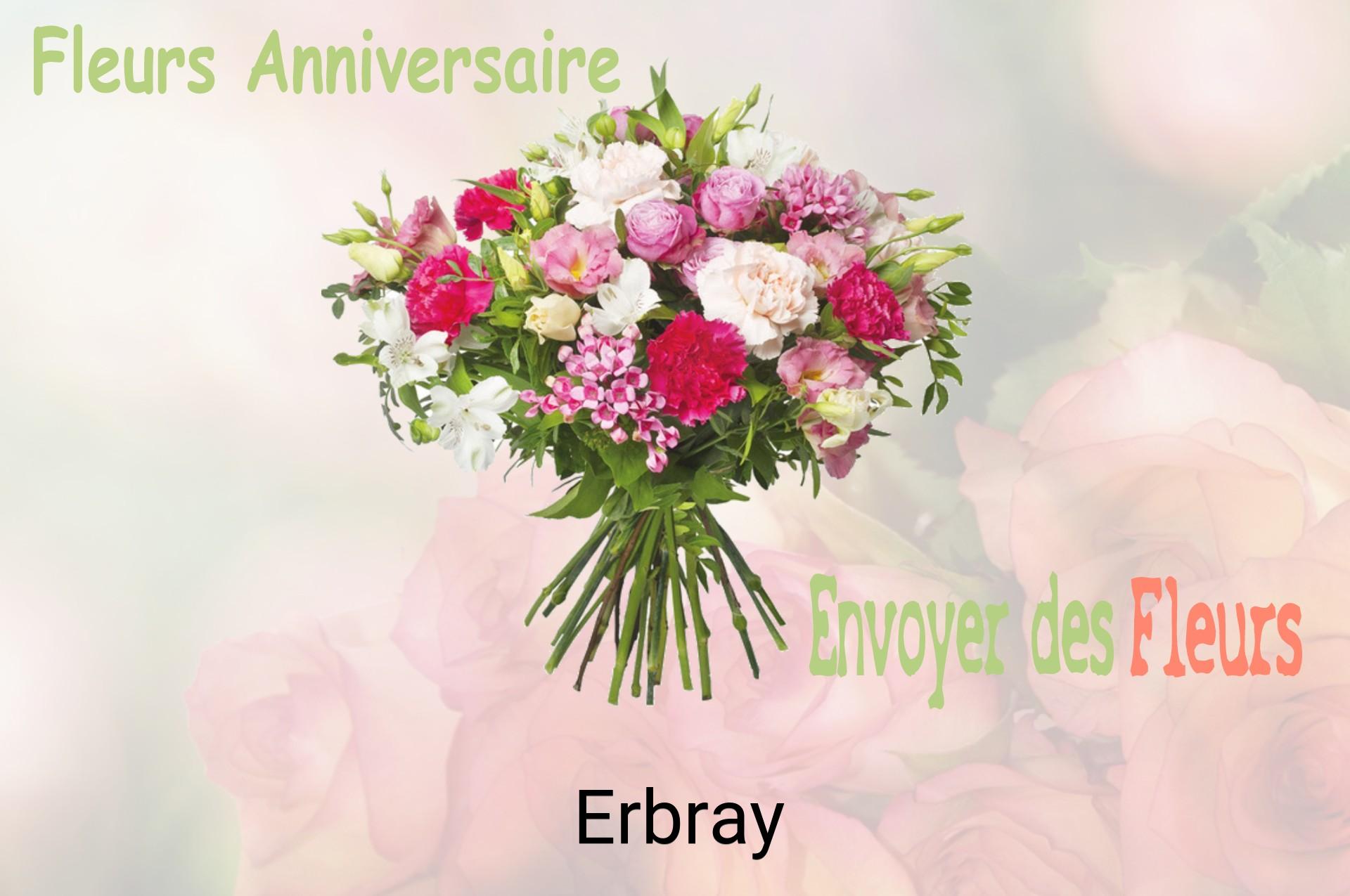 Bouquet de fleurs d’anniversaire livré à Erbray