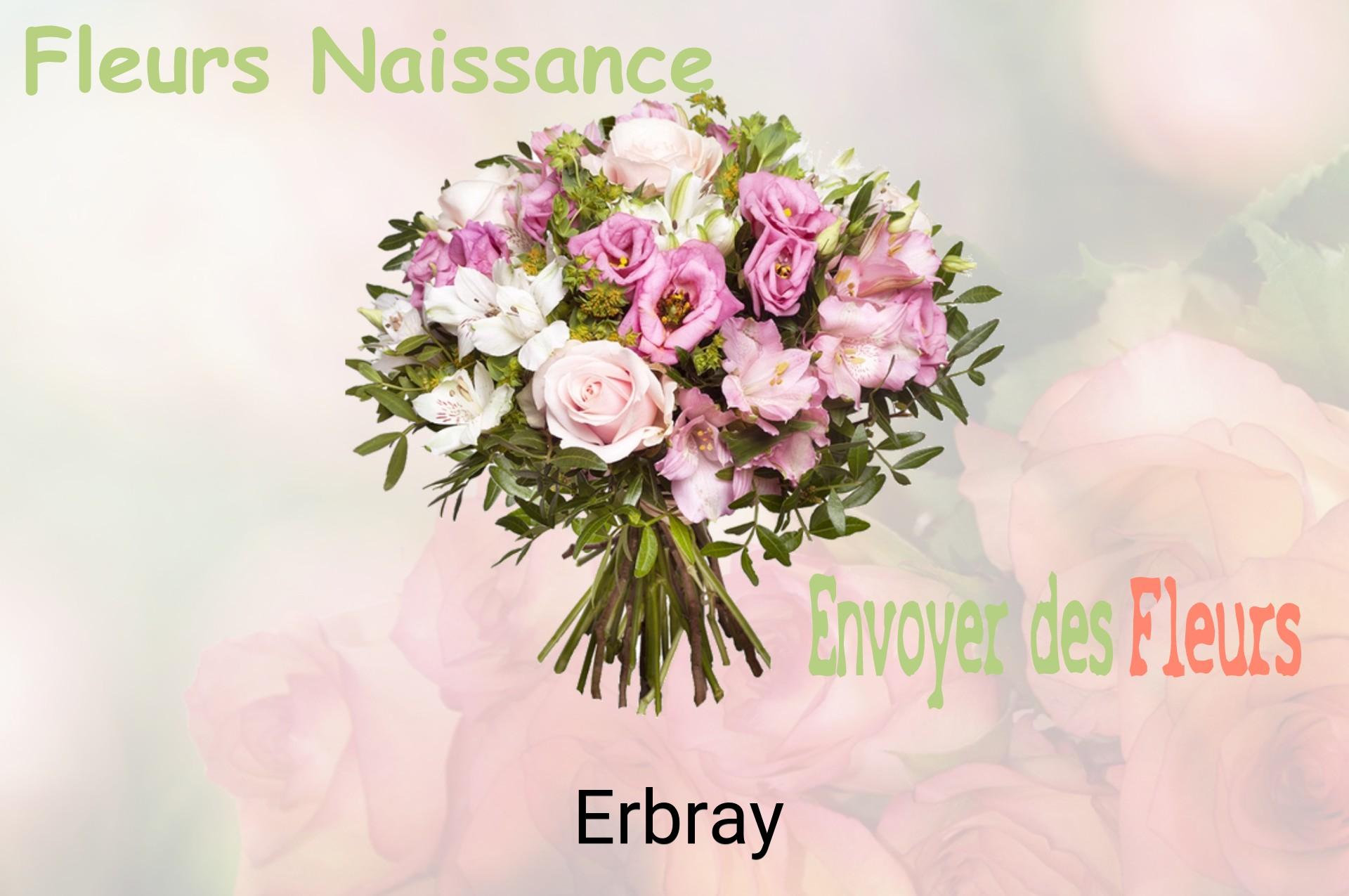 Bouquet de fleurs de naissance livré à Erbray